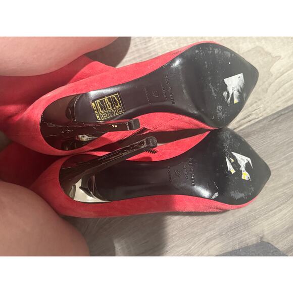 Rag & Bone Wes Suede Stiletto Boots TeaBerry GUC Size 7 - Picture 8 of 8